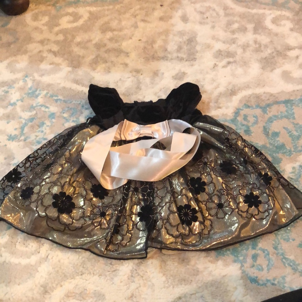 Special occasion velvet black dress